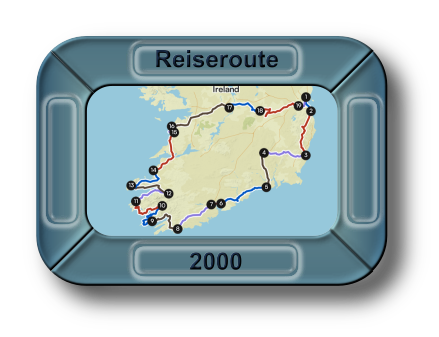 Reiseroute Irland 2000