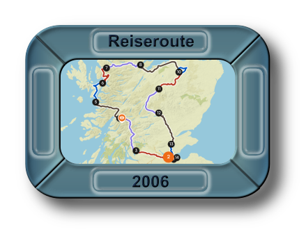Reiseroute Schottland 2006